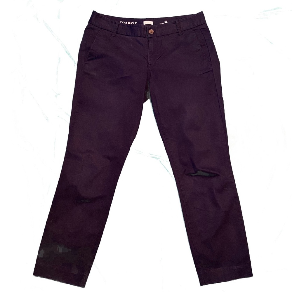 J.Crew Frankie Pant, ankle length, navy, size 8